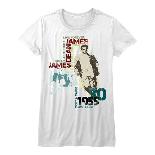 James Dean Ladies T-Shirt - Dean Typography