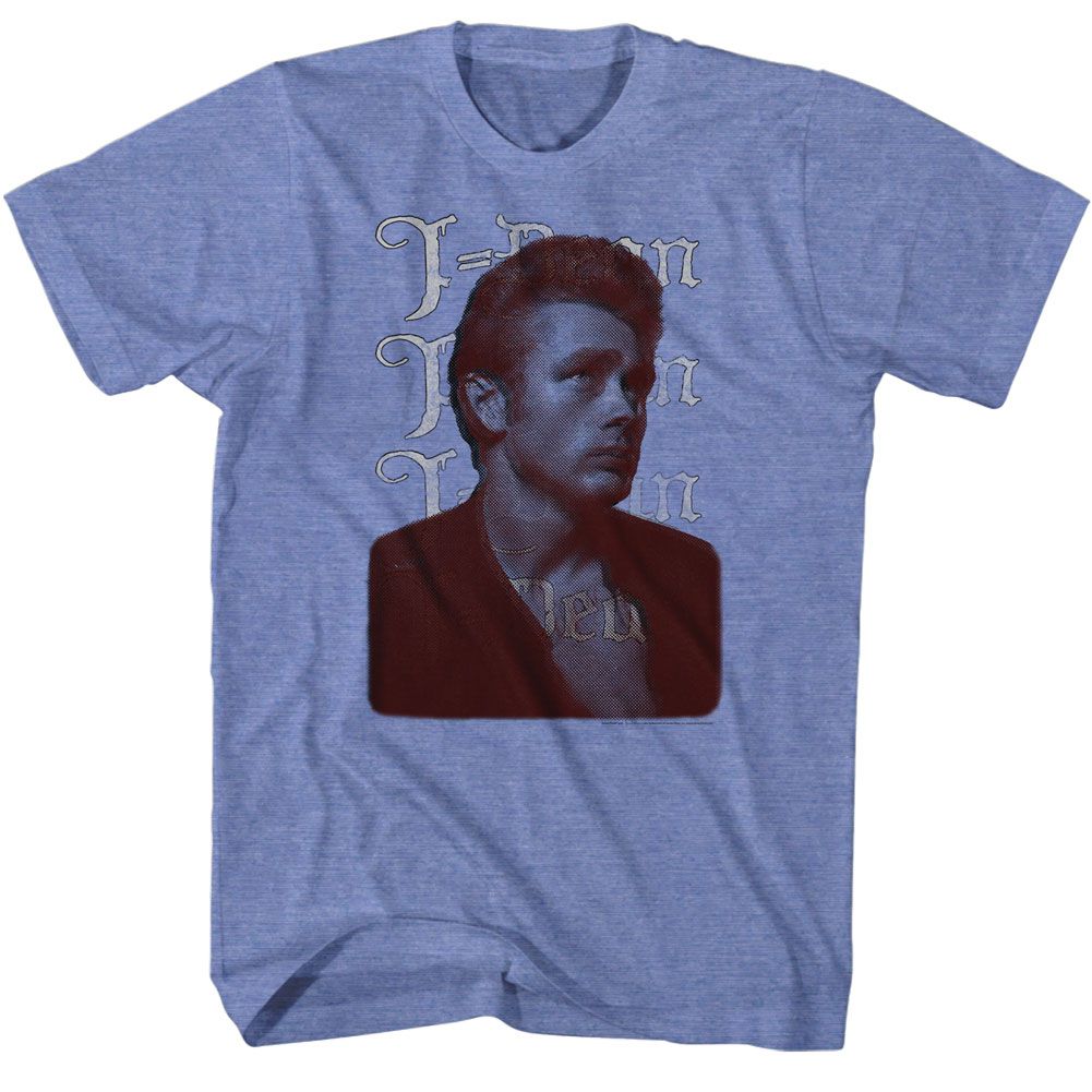 Light blue heather James Dean t-shirt featuring James Dean J Dean design