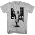 Graphite heather James Dean t-shirt featuring James Dean Street Walker design