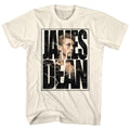 Natural James Dean t-shirt featuring James Dean James Cracked design