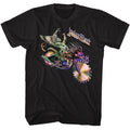 Black Judas Priest t-shirt featuring Judas Priest Colorful Motorcycle design