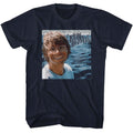Navy John Denver t-shirt featuring John Denver Windstar Greatest Hits album design