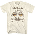 Natural John Denver t-shirt featuring John Denver Landscape Glasses design