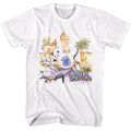 White John Denver t-shirt featuring John Denver Earth Songs album cover design