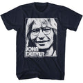 Navy John Denver t-shirt featuring John Denver Simple Face design