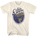 Natural John Denver t-shirt featuring John Denver Rocky Mountain Medallion design