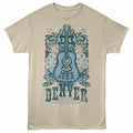 Sand John Denver t-shirt featuring a Blue Floral design