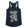 Jimi Hendrix Ladies Racerback - Flag Hendrix