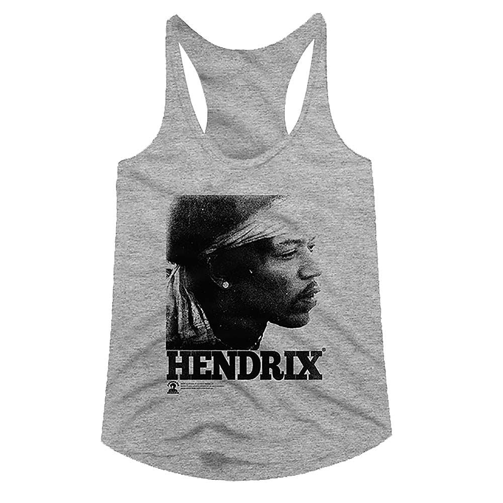 Jimi Hendrix Ladies Racerback - Vintage Face