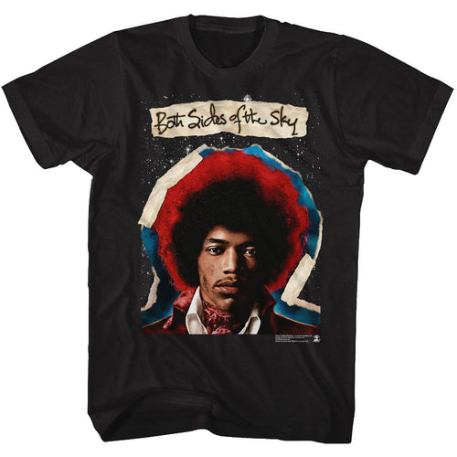 Black Jimi Hendrix t-shirt featuring Jimi Hendrix Both Sides design