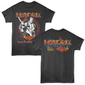 Smoke gray Jimi Hendrix t-shirt featuring Jimi Hendrix New York 1970 design (front and back)