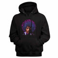 Black Jimi Hendrix pullover hoodie featuring a Psychedelic Afro design