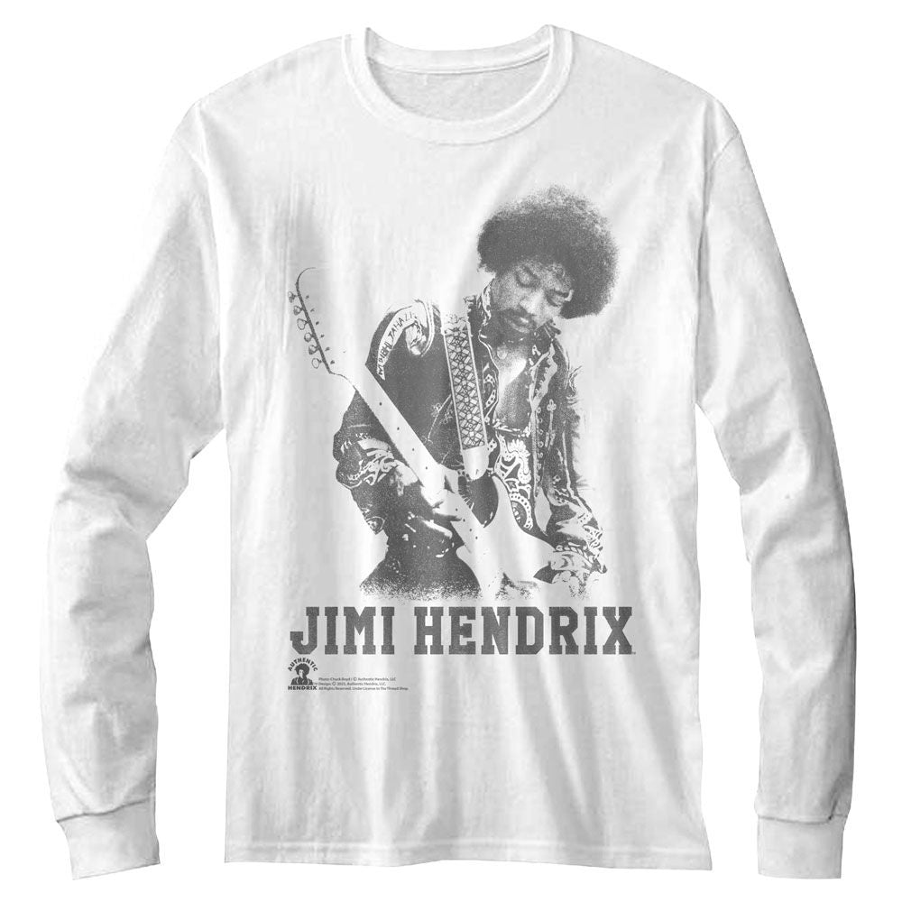 Jimi Hendrix Long Sleeve T-Shirt - Ghost Jimi