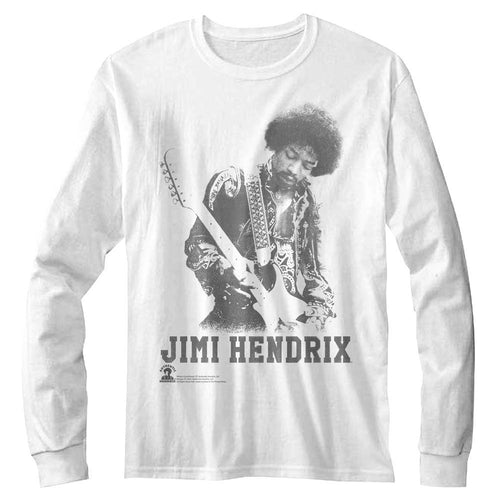 Jimi Hendrix Long Sleeve T-Shirt - Ghost Jimi