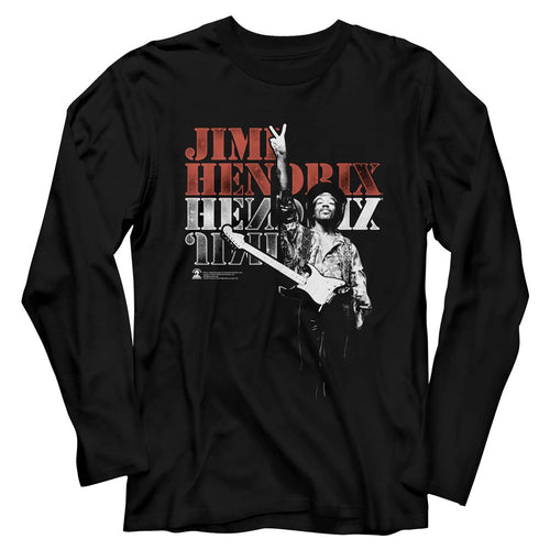 Jimi Hendrix Long Sleeve T-Shirt - Peace