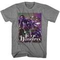Graphite heather Jimi Hendrix t-shirt featuring Jimi Hendrix South Saturn Delta design