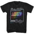 Black Jimi Hendrix t-shirt featuring Jimi Hendrix Rainbow Bridge design