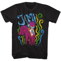 Black Jimi Hendrix t-shirt featuring Jimi Hendrix Psychedelic design