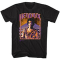 Black Jimi Hendrix t-shirt featuring Jimi Hendrix Spaceman Jimi design