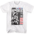 White Jimi Hendrix t-shirt featuring Jimi Hendrix Live In London design