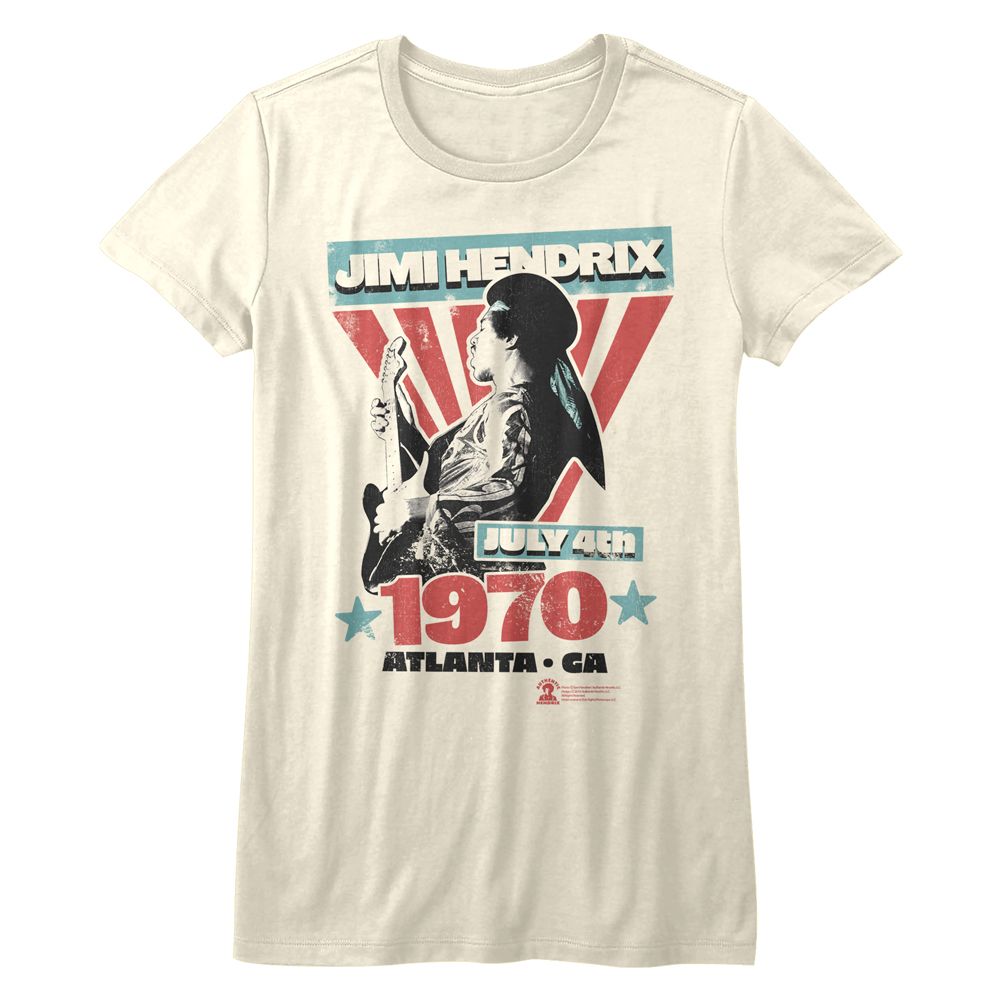 Jimi Hendrix Ladies T-Shirt - Atlanta