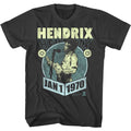 Smoke gray Jimi Hendrix t-shirt featuring Jimi Hendrix design