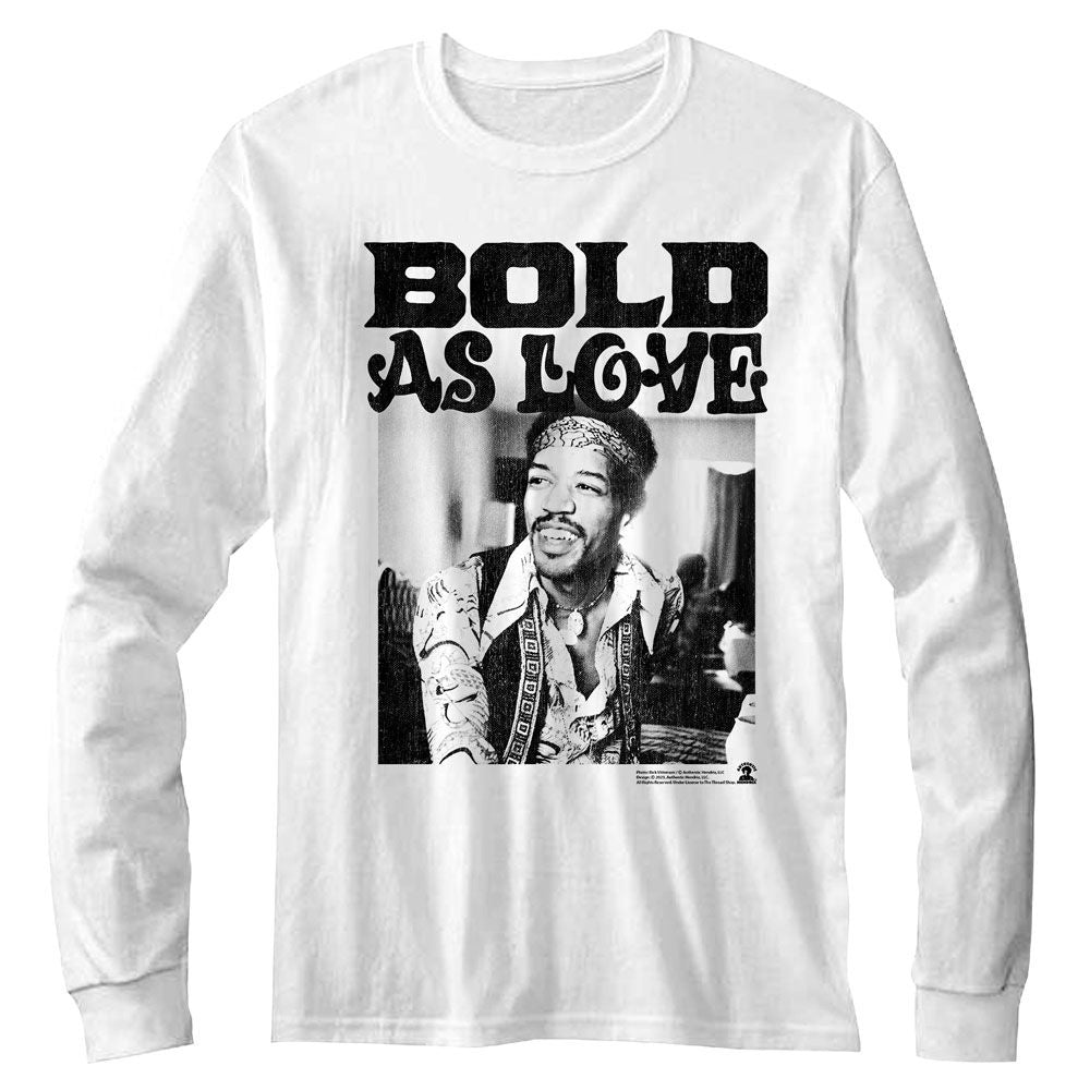 Jimi Hendrix Long Sleeve T-Shirt - Bold