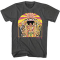 Smoke gray Jimi Hendrix t-shirt featuring Jimi Hendrix Axis Cover design
