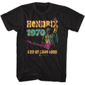 Black Jimi Hendrix t-shirt featuring Jimi Hendrix Cry Of Love Tour design