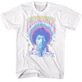 White Jimi Hendrix t-shirt featuring Jimi Hendrix Pastel Both Sides design