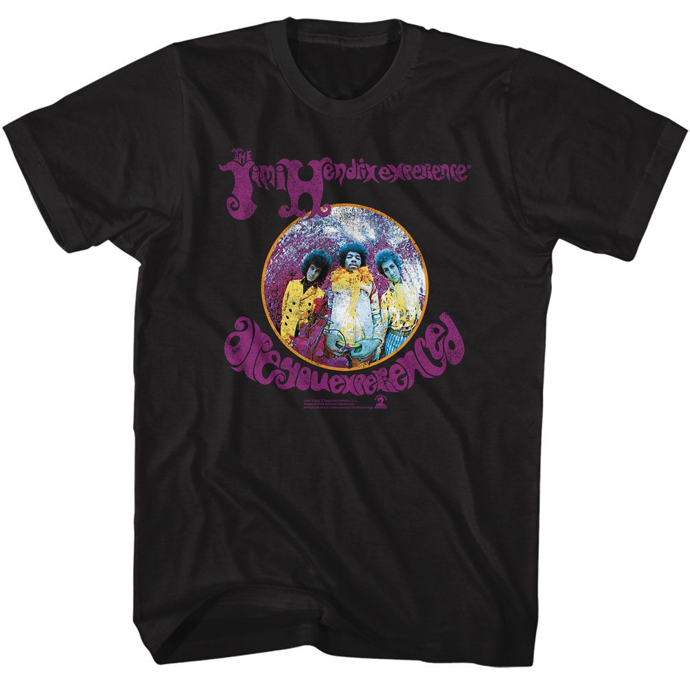 Black Jimi Hendrix t-shirt featuring Jimi Hendrix Experienced Circle design
