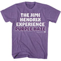 Purple heather Jimi Hendrix t-shirt featuring Jimi Hendrix Purple Haze design