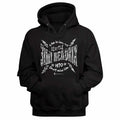 Black Jimi Hendrix pullover hoodie featuring a Seattle 1970 Lightning design