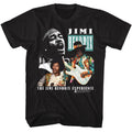 Black Jimi Hendrix t-shirt featuring Jimi Hendrix Three Photos design