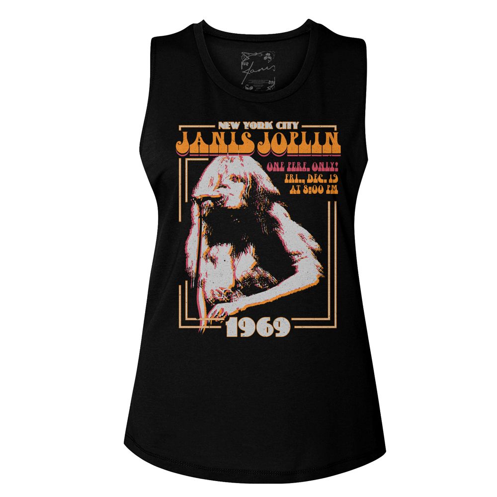 Janis Joplin Ladies Muscle Tank - New York