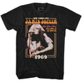 Black Janis Joplin t-shirt featuring Janis Joplin New York design