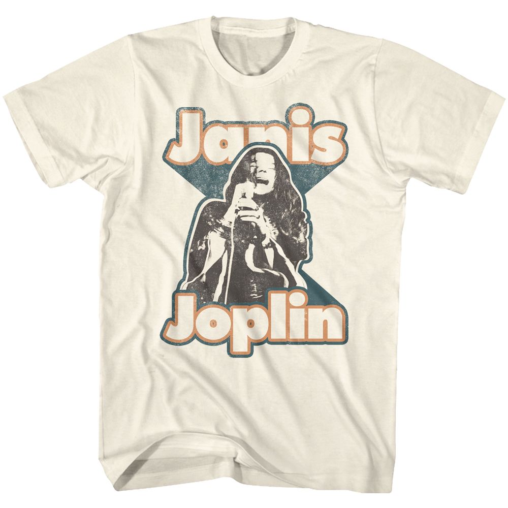 Natural Janis Joplin t-shirt featuring Janis Joplin Janis name design