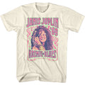 Natural Janis Joplin t-shirt featuring Janis Joplin Kozmic Blues design