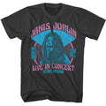 Smoke gray Janis Joplin t-shirt featuring Janis Joplin Live Cobo Hall Distressed design