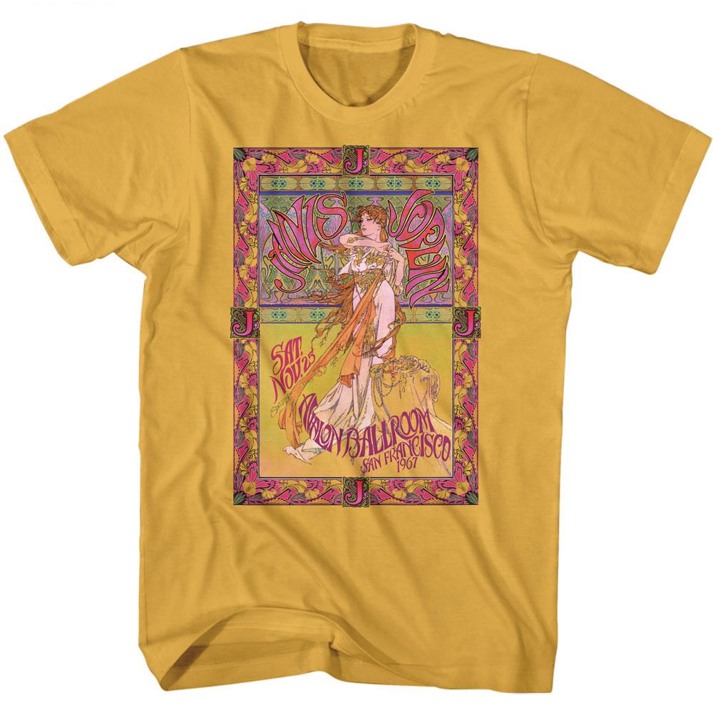 Ginger Janis Joplin t-shirt featuring Janis Joplin Avalon Ballroom design
