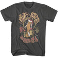 Smoke gray Janis Joplin t-shirt featuring Janis Joplin Fairy And Moon design