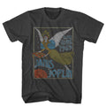 Smoke gray Janis Joplin t-shirt featuring Janis Joplin Nouveau Angel design