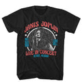 Black Janis Joplin t-shirt featuring Janis Joplin Americana design