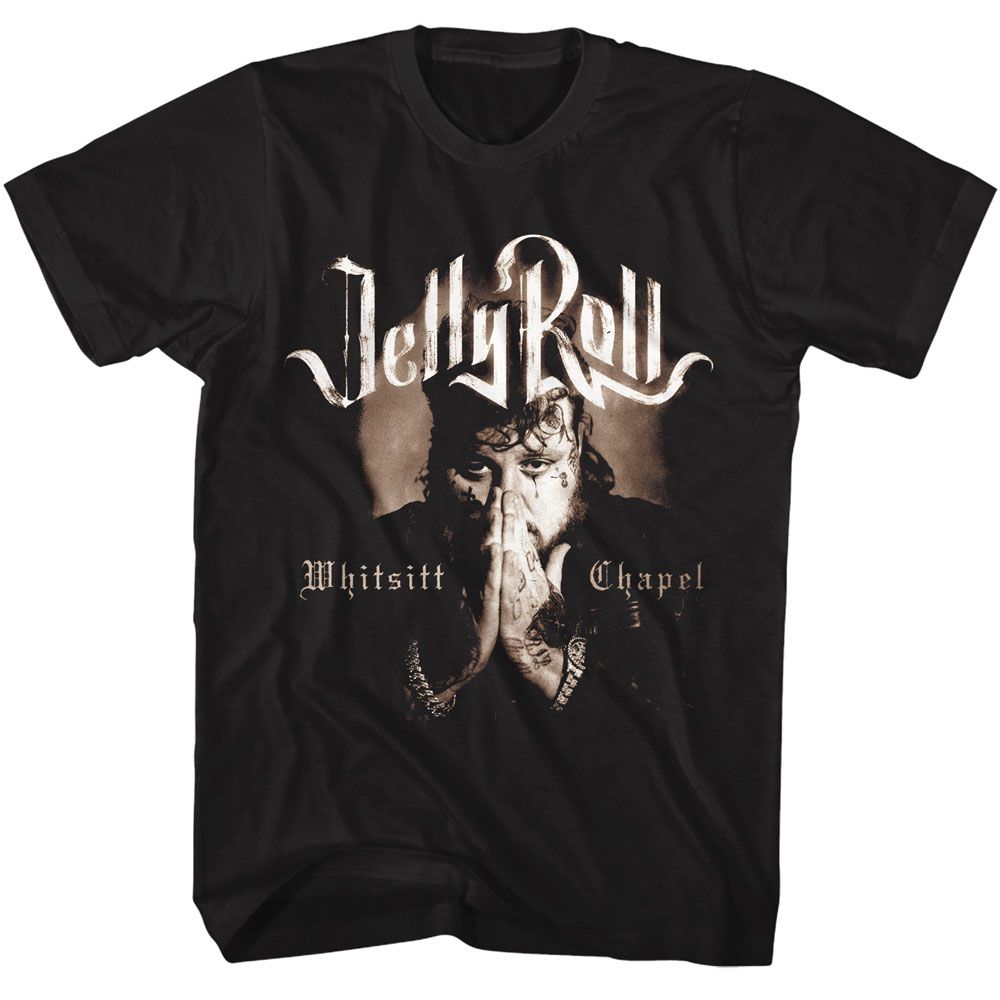 Black Jelly Roll t-shirt featuring Jelly Roll Whitsitt Chapel 2023 album design