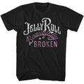 Black Jelly Roll t-shirt featuring Jelly Roll Beautifully Broken Painted design