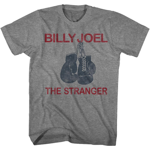 Graphite heather Billy Joel t-shirt featuring Billy Joel The Stranger 1977 album design