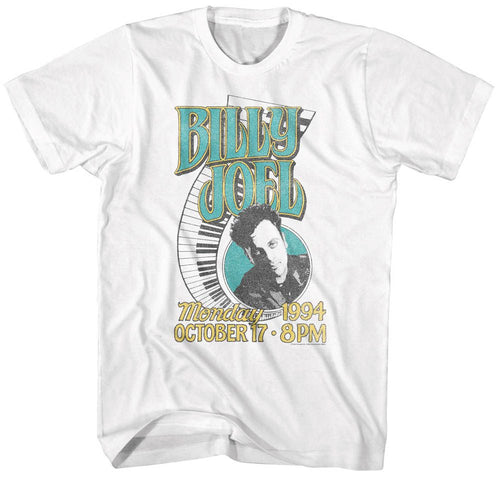 White Billy Joel t-shirt featuring Billy Joel 1994 design