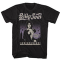 Black Billy Joel t-shirt featuring Billy Joel Cityscape With Stars design