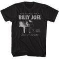 Black Billy Joel t-shirt featuring Billy Joel Monocolor design