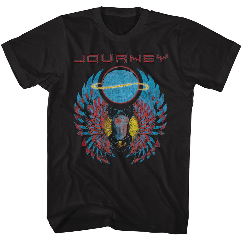 Black Journey t-shirt featuring Journey Scarab With Orb design